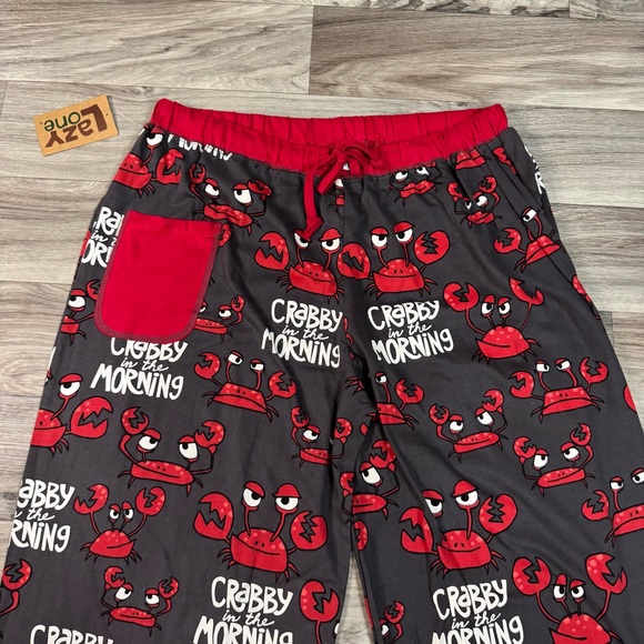 NWT Lazy One Women's 100% Cotton PJ Pant Crabby Size Extra Large - Picture 2 of 6